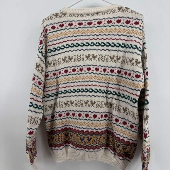 Jamie Watson 90’s Scotland Vintage Sweater Ducks Hearts Knit 100% Cotton - Picture 4 of 10